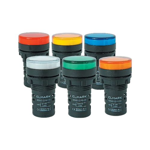 ELMARK 401523 LED JELZŐLÁMPA AD56D-22-B-230 KÉK 22mm 230 AC