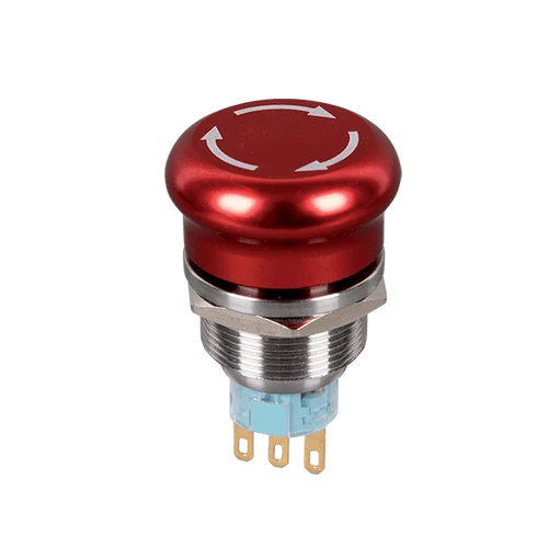 ELMARK  401546 NYOMÓKAPCSOLÓ GOMBA  FÉM EL-2211T 1NO+1NC IP65 EL-22