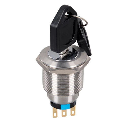 ELMARK  401551 Kétállású kulcsos kapcsoló reteszeléssel EL-22Y2 1NO+1NC IP65 piros EL-22