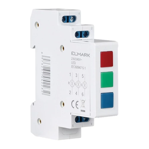 ELMARK 401560EGAZDASÁGOS ELD-RGB-DIN LÁMPA 230V PIROS/ZÖLD/KÉKELD-RGB-DIN