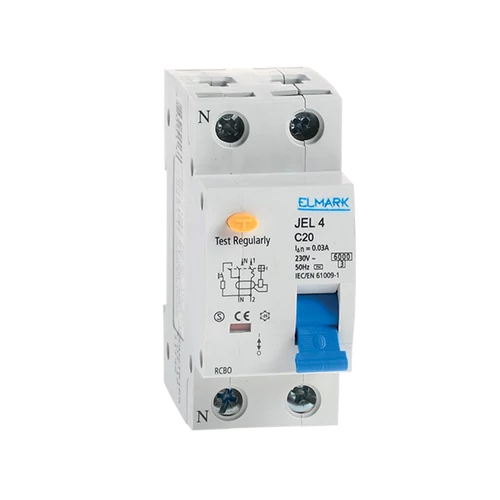 ELMARK  40274E KOMBINÁLT ELEKTRONIKUS  ÁRAMVÉDŐ KAPCSOLÓ JEL4 C40 2P 40A/30MAJEL4