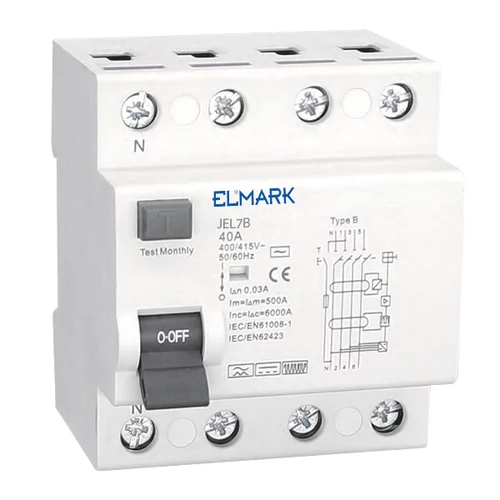 ELMARK  40854  BELECTROMAG. JEL1B  ÁRAMVÉDŐ kapcsoló 10kA 4P B típus 32A/30mAJEL7B