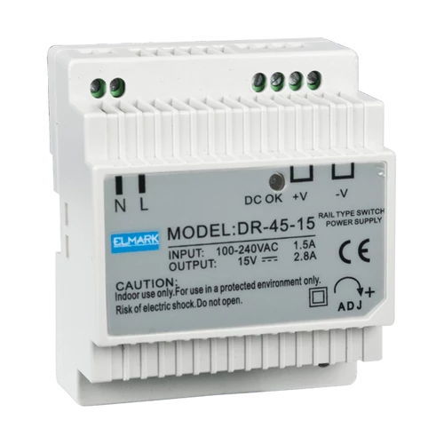 ELMARK  46DR4515DR-45-15 BEMENETI 15V KIMENETI FESZÜLTSÉGDR-45