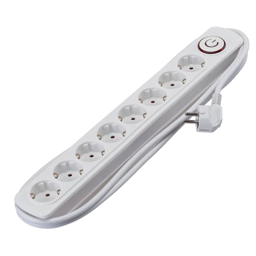 ELMARK 47732 ELOSZTÓ HOSSZABBÍTÓ 8-AS 2M H05VV- F 3G1.5MM2+ KAPCSOLÓVAL  H05VV-F