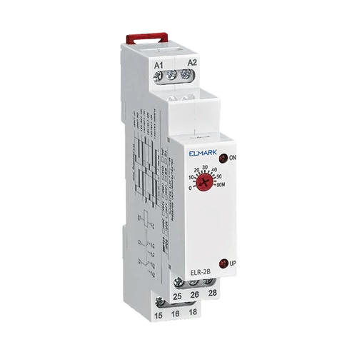 ELMARK  50152 ELR-2B relé 24-240V 3s-10min 1C-ON-DEL+1C-ON-INST