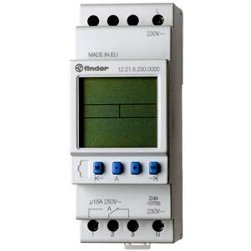 FINDER 122100120000 Elektr. kapcsolóóra, 1 váltóérintkező