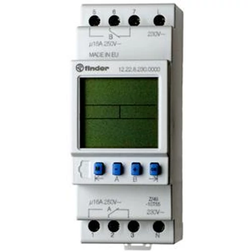 FINDER 122282300000 Elektr. kapcsolóóra, 2 váltóérintkező