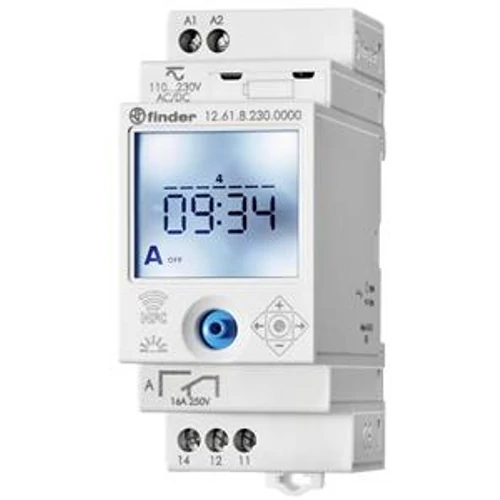 FINDER 126182300000 Elektr. kapcsolóóra, 1 váltóérintkező