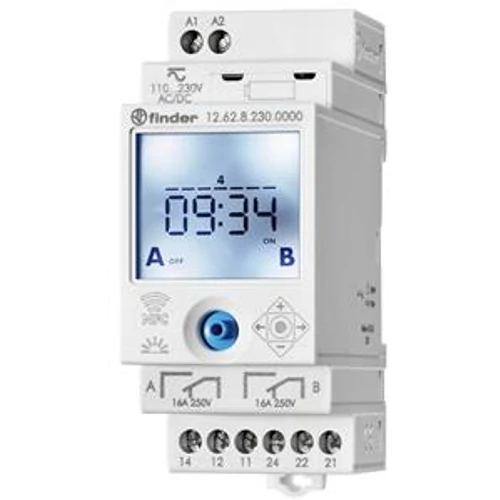 FINDER 126282300000 Elektr. kapcsolóóra, 2 váltóérintkező