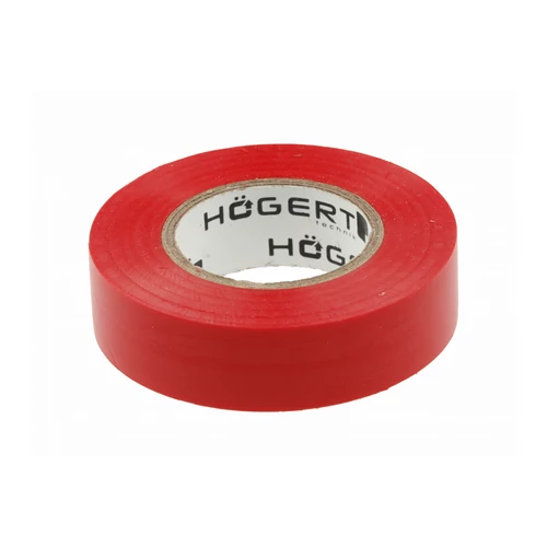 HÖGERT HT1P282 Szigetelőszalag 0,13 mm x 19 mm x 20 m, piros