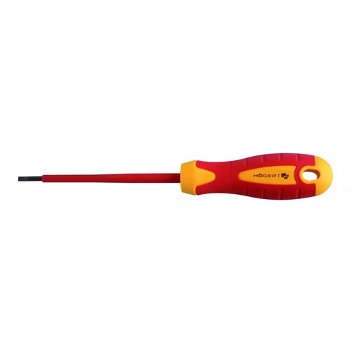 HÖGERT HT1S904 Szigetelt hornyos csavarhúzó 4 x 100 mm, 1000 V, S2 acél