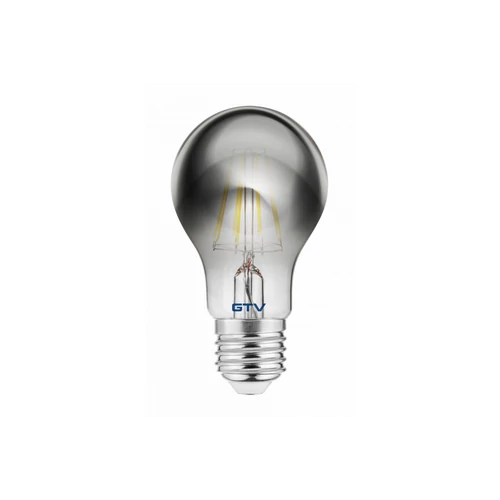 GTV LD-A60FP8-18 Dekoratív LED fényforrás, FILAMENT, szürke, A60, 1800K, E27, 8,0W, 400lm, AC220-240V, 360°