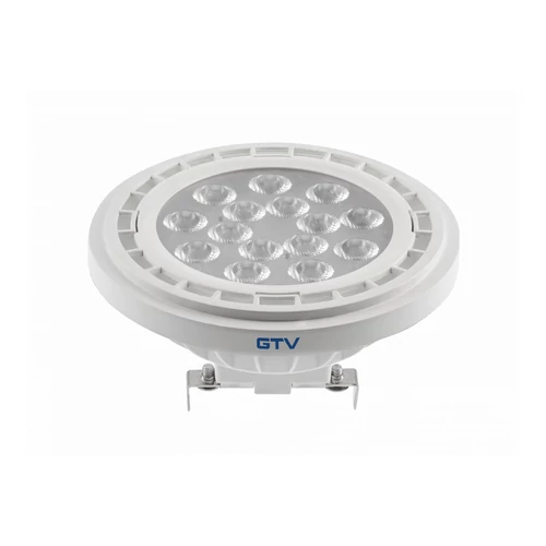 GTV LD-AR111WW13W40-00 LED FÉNYFORRÁS, A-G, AR111, 3000K, G53, 12,5W, DC12V, 40°, 1100lm, fehér
