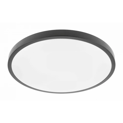 GTV LD-ATOL32W-NW-10 Mennyezeti lámpa ATOL LED, Ø400mm, 4000K, 32W, 2560lm, AC220-240V, 50/60 Hz, PF>0,9, IP54, fekete, 3y