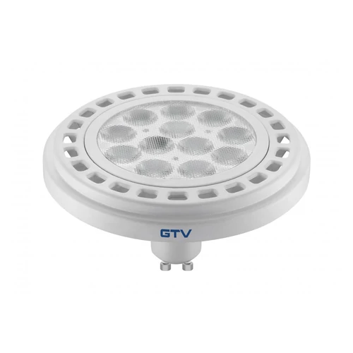 GTV LD-ES11110-30 LED fényforrás, AR111/ES111, 12W, GU10, 950 lm, AC220-240V, 50-60Hz, 45°, 104mA, 3000K, fehér, b.w., 65mm