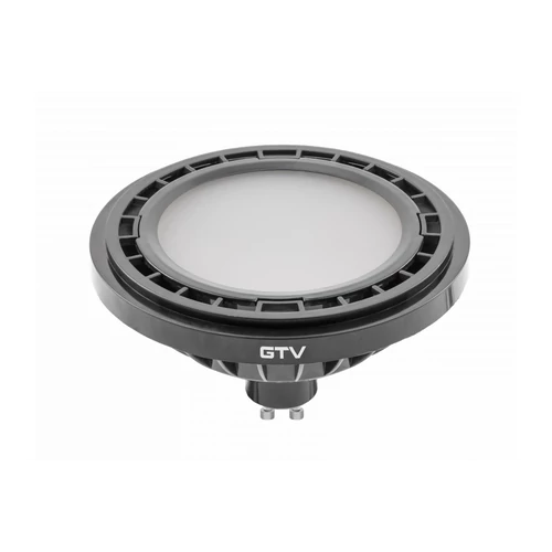 GTV LD-ES111NW13W120-10 LED FÉNYFORRÁS, A-G, AR111/ES111, 4000K, GU10, 12,5W, AC220-240V, 120°, 1250lm, 109mA, fekete