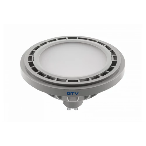 GTV LD-ES111NW13W120-15 LED FÉNYFORRÁS, A-G, AR111/ES111, 4000K, GU10, 12,5W, AC220-240V, 120°, 1250lm, 109mA, szürke