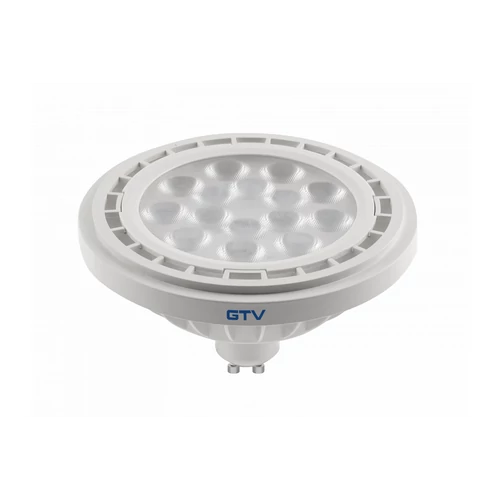 GTV LD-ES111WW13W40-00 LED FÉNYFORRÁS, A-G, AR111/ES111, 3000K, GU10, 12,5W, AC220-240V, 40°, 1100lm, 109mA, fehér