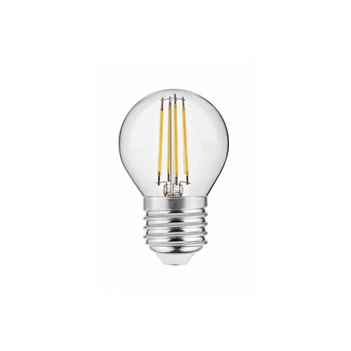 GTV LD-G45FL4E-30 LED fényforrás FILAMENT,3000K,G45,E27,4W,AC220-240V/50-60Hz, RA>80,360°,400lm,PF>0,5,35mA