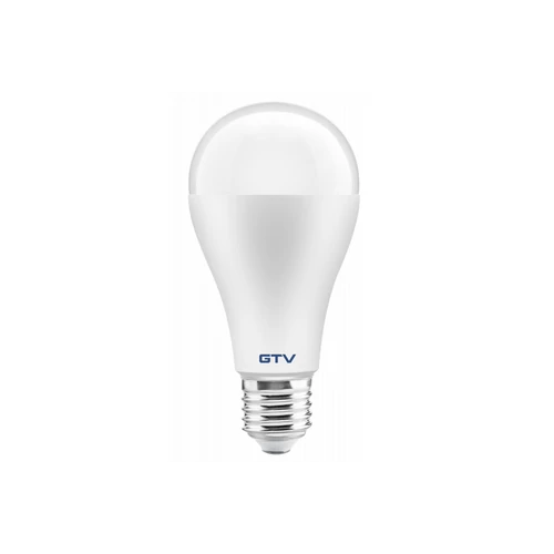 GTV LD-PC4A65-20W LED izzó, A65, 3000K, E27, 20W, 2400lm, AC180-250V/ 50-60Hz, RA>80, 200°, 164mA