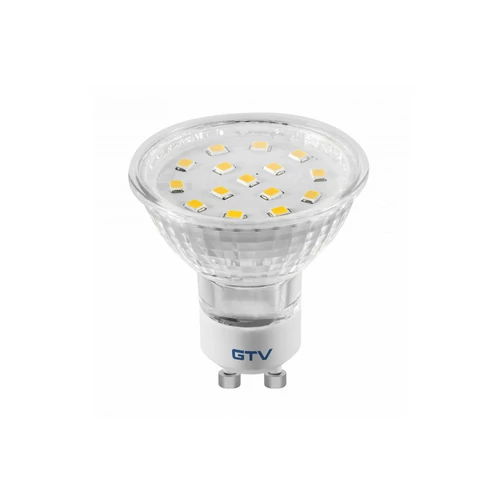 GTV LD-SZ1510-30 LED izzó, SMD 2835, meleg fehér, GU10, 4W, 230V, 120°-os fényszög, 320 lm, 43 mA