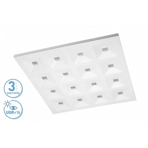 GTV LD-TIG34W60-NB LED panel TIGER 34W,4000K, 4800lm,AC220-240V,50/60Hz,PF>0,9,IP40,IK08,nyalábszög75°,4000K,UGR<16,fehér, süllyesztett/függesztett beépítés