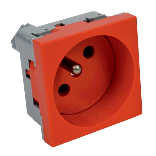 Kopos QP 45X45 BB QUADRO 2P+f  PIN dugalj piros
