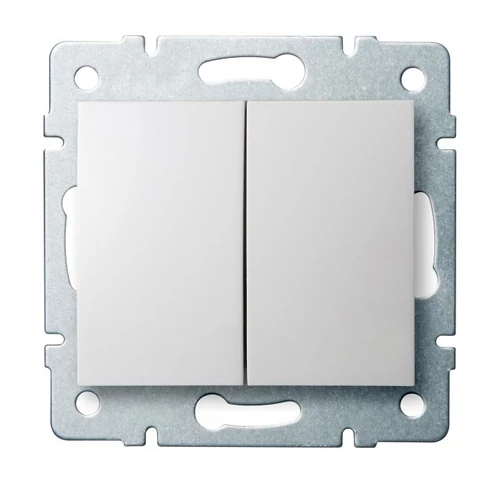 KANLUX 25069 LOGI 02-1022-102 feh, Dupla nyomókapcsoló