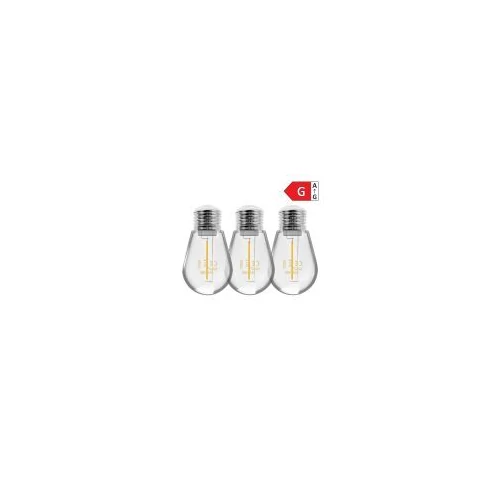 VIRONE SW/E27-10/3 3 darabos LED izzókészlet 1 W, 230 V, E27, 3000 K