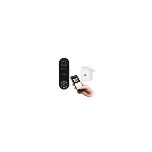 VIRONE VDB-1 LAYO Vezeték nélküli videós kapucsengő Wi-Fi-vel és vevőegységgel, Full HD videokamerával, Wi-Fi-vel és hálózati vevőegységgel, IP65-ös védettséggel, okostelefonnal való kommunikációval Tuya alkalmazással, 60 csengőhanggal
