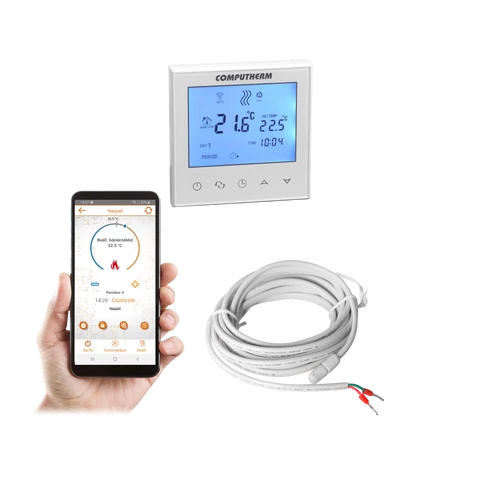 COMPUTHERM E280 Wi-Fi termosztát radiátoros és padlófűtési rendszerekhez