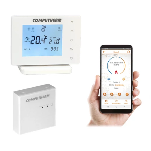 COMPUTHERM E400RF Wi-Fi ÉRINTŐKIJELZŐS termosztát