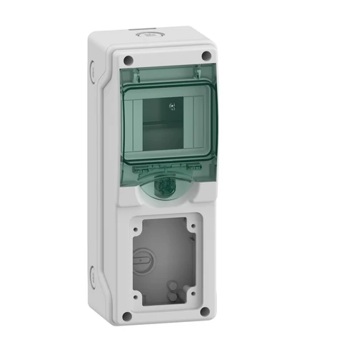 Schneider 13175 MUREVA (Kaedra) Mini elosztó, átlátszó ajtó,  1x4 modul+1 nyílás