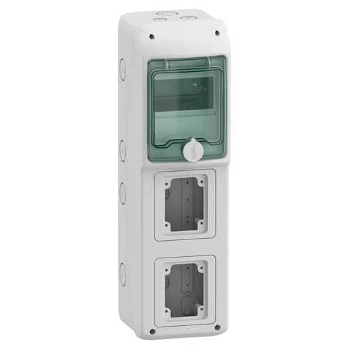 Schneider 13178 MUREVA (Kaedra) Kiselosztó, átlátszó ajtó, 1x5 modul+2 nyílás