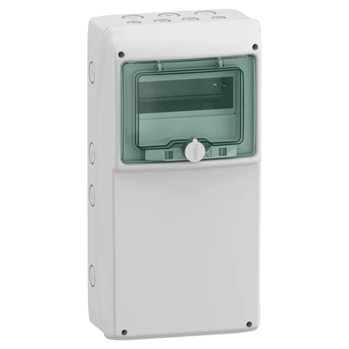 Schneider 13190 MUREVA (Kaedra) Univerzális kiselosztó, átlátszó ajtó, 1x8 modul
