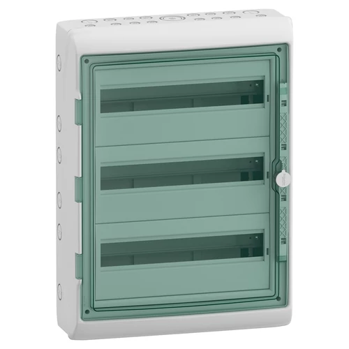 Schneider 13436 MUREVA (Kaedra) Kiselosztó, átlátszó ajtó, 3x18 modul