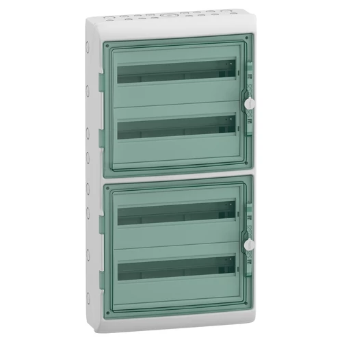 Schneider 13437 MUREVA (Kaedra) Kiselosztó, átlátszó ajtó, 4x18 modul