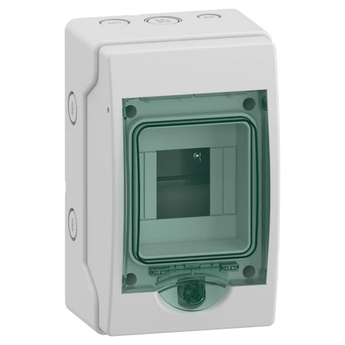 Schneider 13441 MUREVA (Kaedra) Mini elosztó, átlátszó ajtó, 1x4 modul