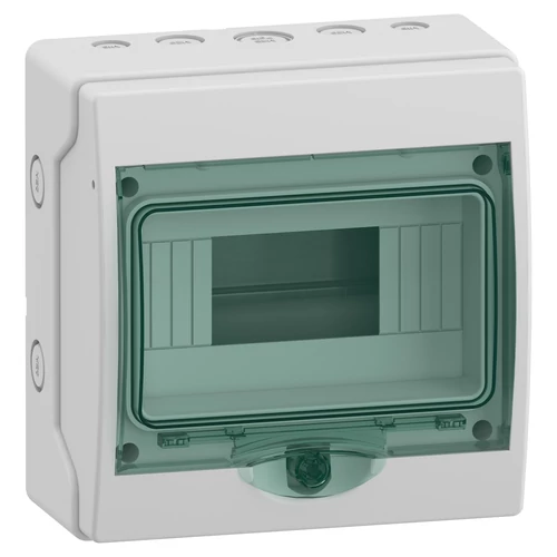 Schneider 13443 MUREVA (Kaedra) Mini elosztó, átlátszó ajtó, 1x8 modul