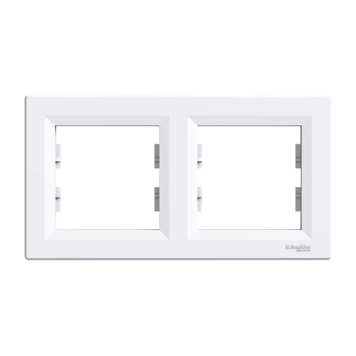 Schneider EPH5800221 ASFORA Kettes keret, vízszintes, fehér