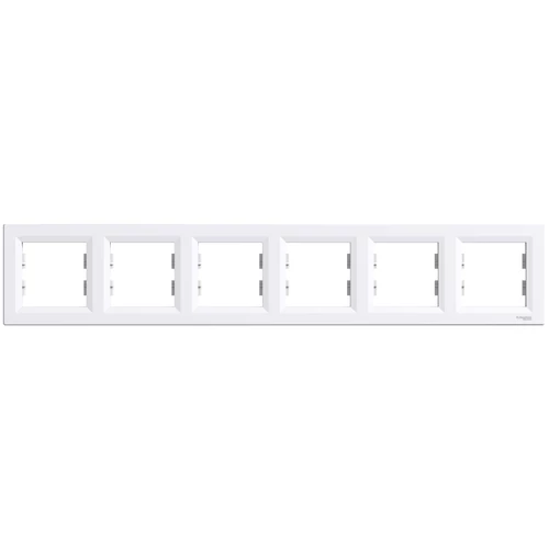 Schneider EPH5800621 ASFORA Hatos keret, vízszintes, fehér