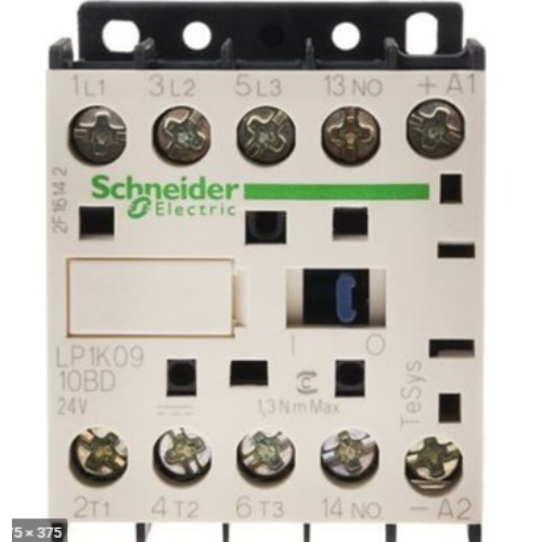 SCHNEIDER LP1K0910BD Kontaktor (mágnesk) 4kW/400VAC-3 3-Z 24VDC 1-z csavaros 20A/AC-1/400V