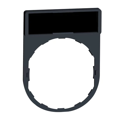Schneider ZBY2101 Harmony címketartó 30x40 mm, Ø22 készülékekhez, 8x27 mm felirati címkével, jelöletlen, fekete/piros
