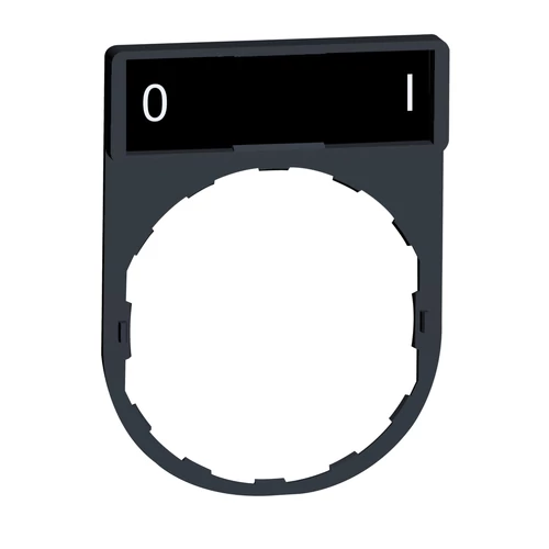 Schneider ZBY2178 Harmony címketartó 30x40 mm, Ø22 készülékekhez, 8x27 mm felirati címkével, O-I