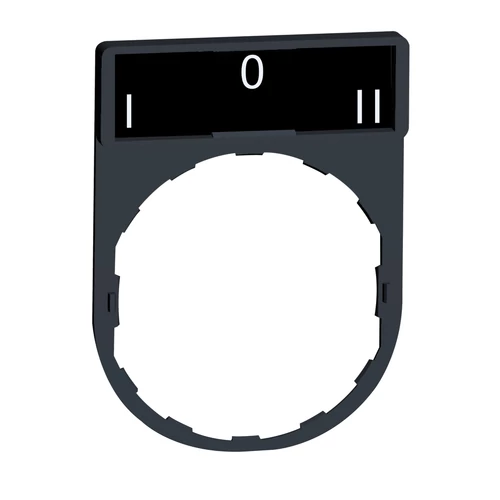 Schneider ZBY2186 Harmony címketartó 30x40 mm, Ø22 készülékekhez, 8x27 mm felirati címkével, I-O-II