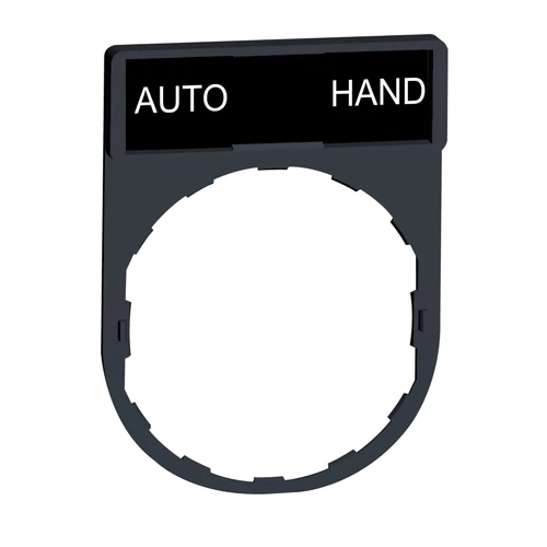 Schneider ZBY2364 Harmony címketartó 30x40 mm, Ø22 készülékekhez, 8x27 mm felirati címkével, AUTO-HAND
