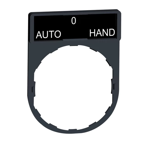 Schneider ZBY2385 Harmony címketartó 30x40 mm, Ø22 készülékekhez, 8x27 mm felirati címkével, AUTO-O-HAND