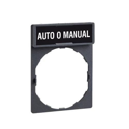 Schneider ZBY2485 címketartó 30 x 40 mm címkével 8 x 27 mm jelöléssel AUTO O MANUAL