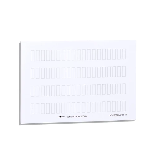 Schneider ZBY4100 Harmony felirati címke, 8x27 mm, 30x40 mm címketartóhoz, felirat nélkül, 76db