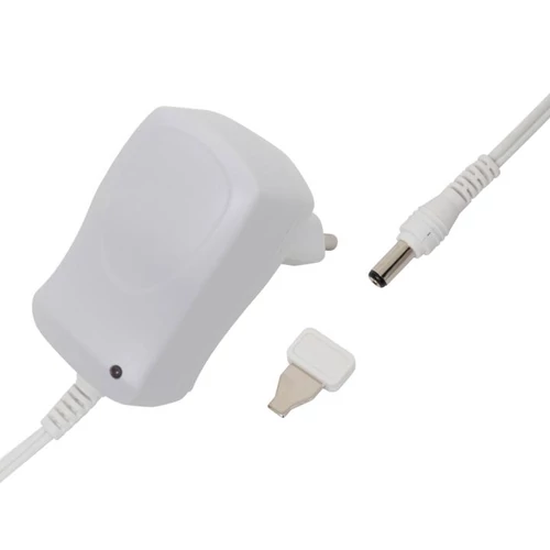 SOMOGYI Home MW MA06/G+ hálózati adapter, 600 mA áramfelvételig, ideális 3-12 V-os készülékekhez, szabályozható feszültség, LED visszajelző, fix csatlakozó